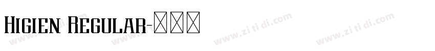 Higien Regular字体转换